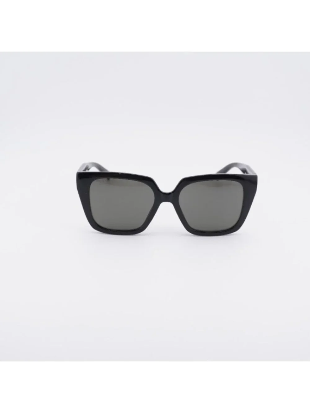 Gucci GG2102S 001 Sunglasses Black Square Frame, Grey Lenses